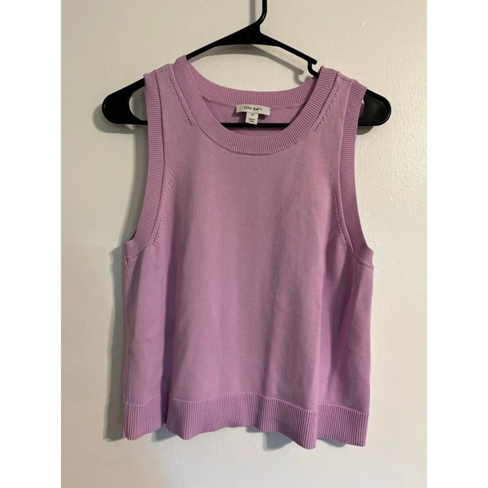 On 34th sleeveless top size medium